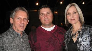 My producer (Pershing Wells), my husband (Mark) and me.
