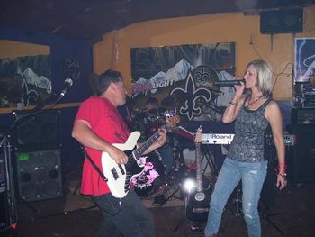 Rockin' out with my husband, Mark!
