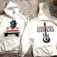 White Chuck Image DC Flag/Godfather Of Go Go Hoodie 2XL & 3XL