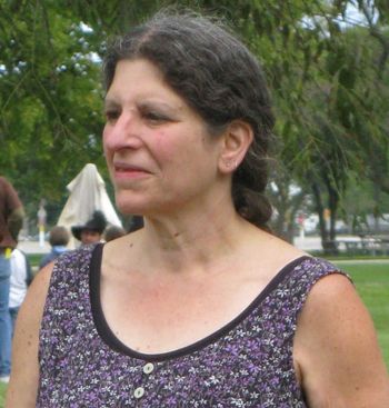 Sheila at the Voyageur Encampment
