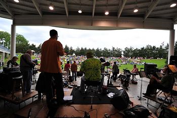 Outdoor show in Allen. 1,000 people came to see us that day!
