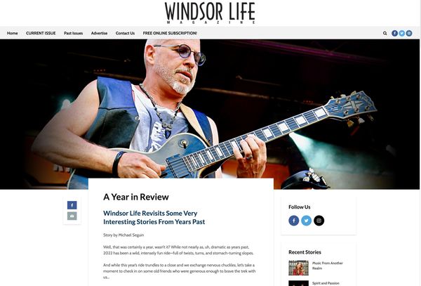 Windsor life magazine has been so gracious as to do another article on me.  I love these guys.  Check it out here! 