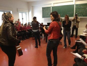 Outreach program in girls school, east jerusalem
