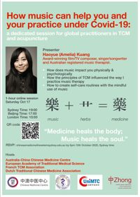 Online Presentation: How music can help you and your practice under Covid-19