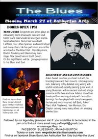 Not Only But Also the Blues presents 'Nemo Jones' and 'Adam Sweet & Ian Jennings'