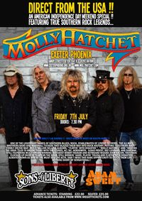 Adam Sweet Band supporting Molly Hatchet at Exeter Phoenix