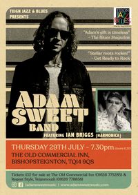 Teignmouth Jazz & Blues Club presents Adam Sweet Band featuring Ian Briggs (harmonica)