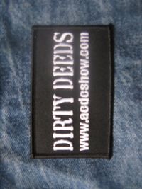 Dirty Deeds cloth patch