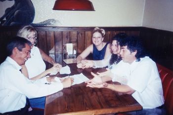 Ron (Best man & brother), Debra (Justice of the peace & Rons wife), Marion (Maid of honor & cousin), April & Paul Our Wedding Day Nov. 23, 2002
