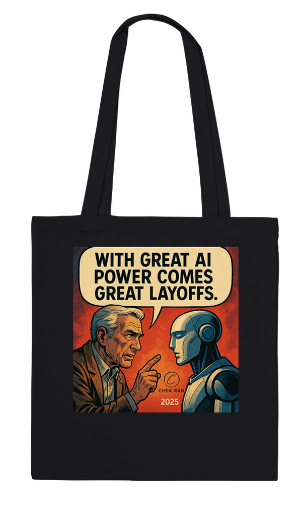 With Great AI Power Comes Great Layoffs - Tote bag
