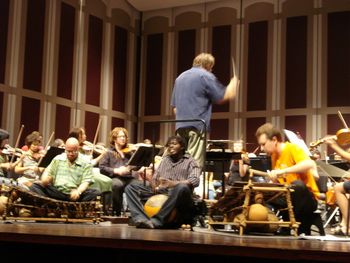 Full rehearsal, with Bernard, Ameyaw, and Mark (soloing)
