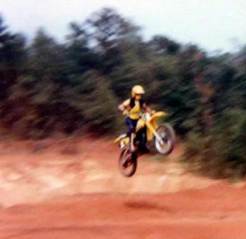 Me (Steve Hacker) riding my 1980 Yamaha YZ125G in 1980 at 14 yrs old...
