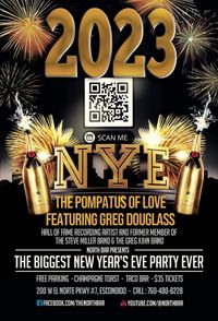 SHOW CANCELLED! See you next year! The Pompatus of Love featuring Greg Douglass! New Year's Eve Blowout!
