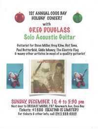 Greg Douglass, Solo Acoustic Guitar Holiday Concert