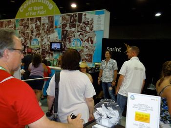 Greg signs and greets fans at CMA MUSIC FEST in the FAN FAIR HALL!
