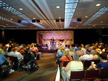 Greg singing to packed out crowd at the WSM/Durango stage during CMA MUSIC FEST
