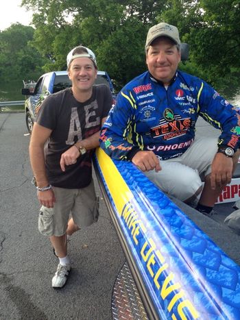 Greg and Angler Pro, Mike Delvisco re-unite for the 6th annual Porter Wagoner fishing derby prior to CMA Music Fest 2013
