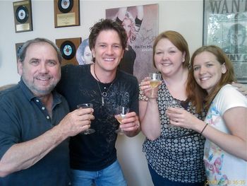 Greg stops by to see his radio team "Jerry Duncan" for a Champagne toast to launch his new single; "It's A Man's Job"
