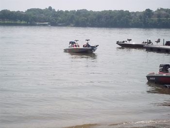 Greg and Angler Pro; Mike Delvisco, compete in the Porter Wagoner Annual fishing Tourney at CMA FEST 2011
