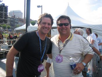Greg and Manager Bob Kinkead backstage at CMA MUSIC FEST!
