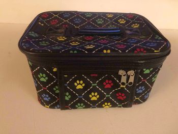 SOLD#5 Paw Print Zippered Case $5
