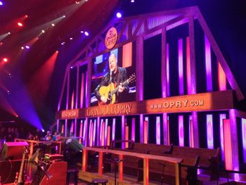 Singin' lead on the Opry!
