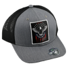 Divided We Fall - Grey w/Black Mesh Curved Bill Hat