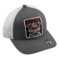 United We Stand - Grey w/White Mesh Curved Bill Hat