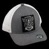 Self Made in America - Grey w/White Mesh Curved Bill Hat