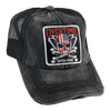 United We Stand - Tattered Grey w/Black Mesh Trucker Hat