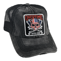 United We Stand - Tattered Grey w/Black Mesh Trucker Hat