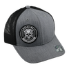 Skull and Motor - Grey w/Black Mesh Curved Bill Hat