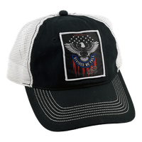 Divided We Fall - Black w/White Mesh Trucker Hat