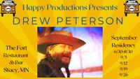 Happy Productions Presents: Drew Peterson September Residency at The Fort Restaurant and Bar