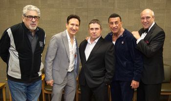 On the "Up Late with Johnny Potenza Show" with Vincent Pastore, William DeMeo, Johnny Potenza & Peter Gaudio.
