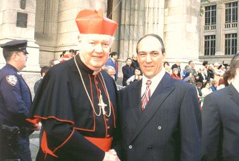 At Saint Patrick's Cathedral with Cardinal Egan
