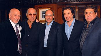 Actors Dominic Chianese, Frankie Gio, Federico Castelluccio & Vincent Pastore
