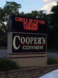 Cooper's Corner- CANCELED DUE TO WEATHER