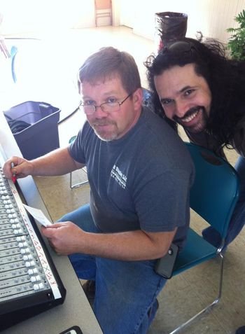 Bobby Stanley and Jason Taylor at the sound board
