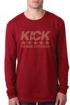 KICK LONG SLEEVE T, Cardinal Red