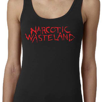 Ladies Narcotic Wasteland Red Logo Tank Top