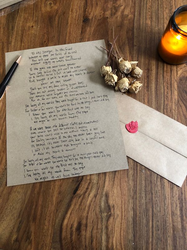 Hand Written Lyrics