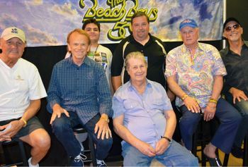 Jim and Jim JR. with the Beach Boys.

