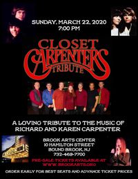 ****EVENT CANCELED*** Closet Carpenters Perform @ Brook Arts Center