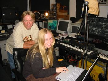 In LA studio w-Keith Lowe & Adrienne Lowe
