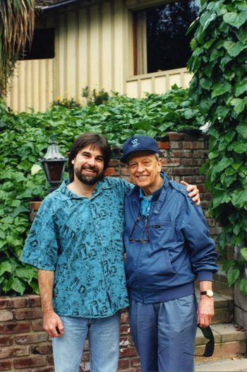 Don Knotts & Bruce hanging out at home
