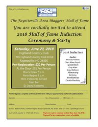 Fayetteville Shag Club - Hall of Fame Party