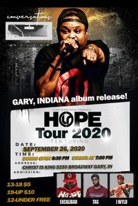 HOPE TOUR 2020 / CONVERSATIONS ALBUM RELEASE CONCERT - AGES 12 & 18