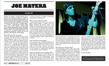 'Facing Off' Mixdown magazine June, 2011 (AUSTRALIA)

