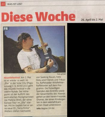 'Diese Woche' - OÖ Nachrichten 26 April - May  2, 2014 (AUSTRIA)
